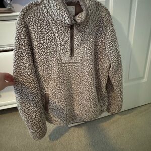 Cozy Sherpa Fleece Pullover Sweater